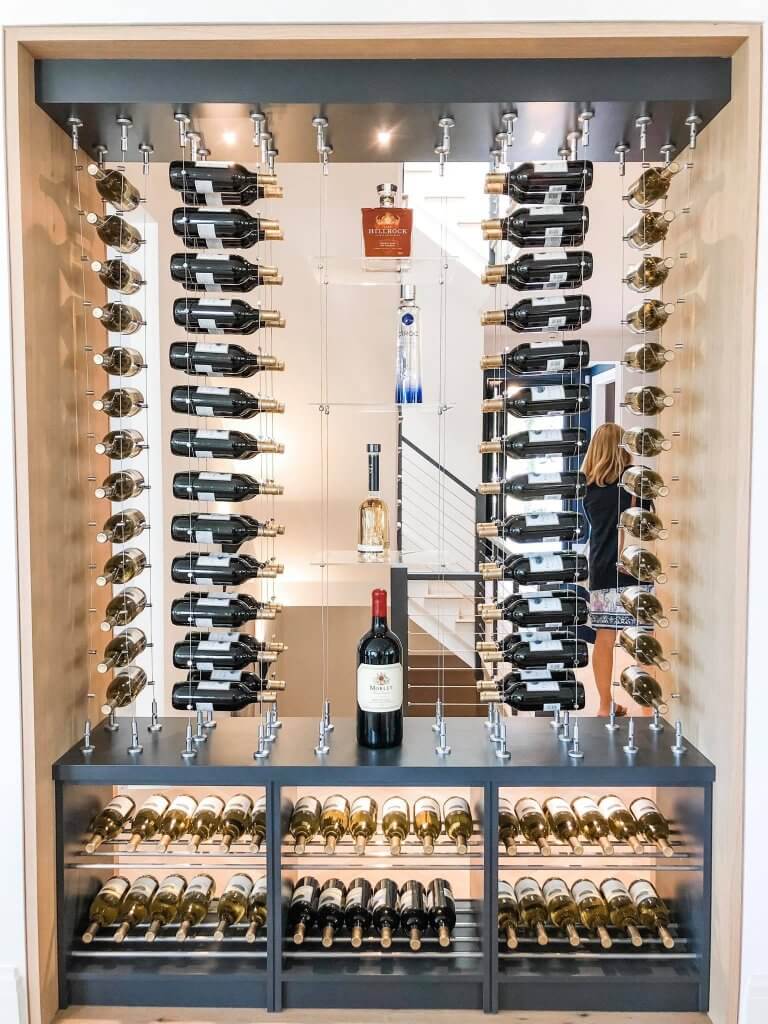 Creative Wine Bottle Display Ideas Using Cable Wine Systems in ...